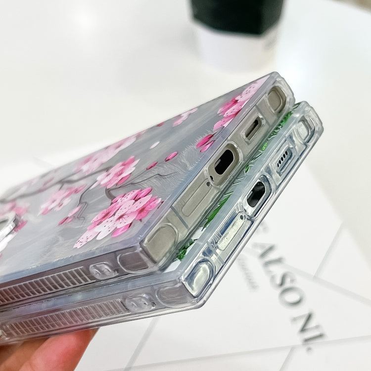 For Samsung Galaxy S25 Ultra 5G Electroplating Flowers Plants Texture TPU Phone Case(Sketch Lily FL9) by buy2fix