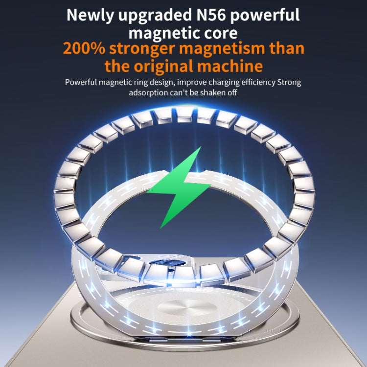 For iPhone 12 Cooling MagSafe Holder Phone Case with Lens Film(Titanium Gray) - iPhone 12 / 12 Pro Cases by buy2fix | Online Shopping UK | buy2fix