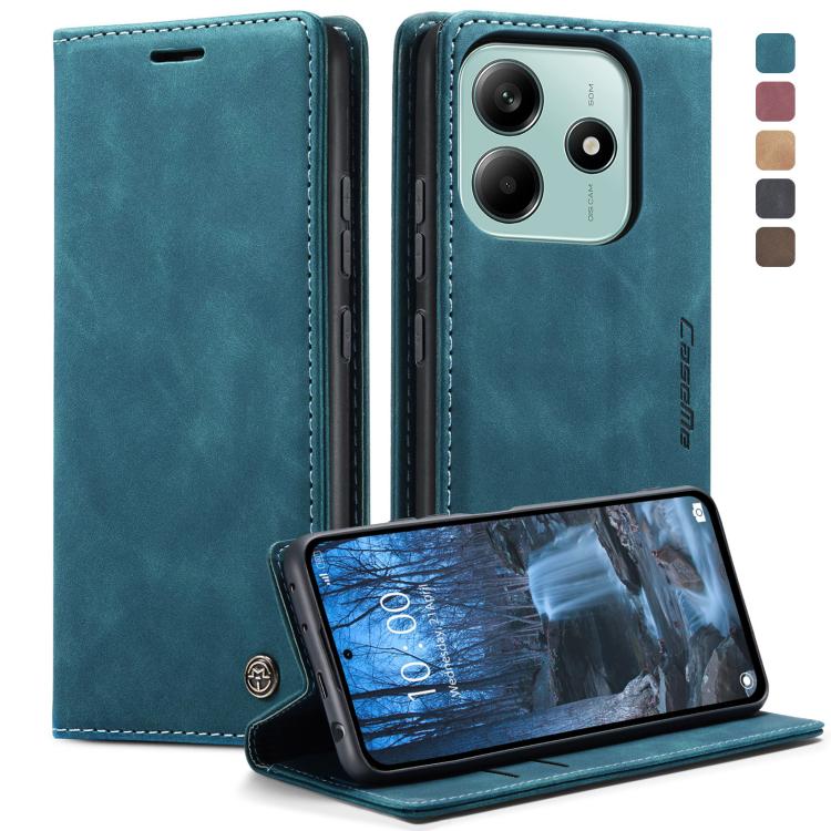 For Redmi Note 14 5G CaseMe 013 Multifunctional Horizontal Flip Leather Phone Case(Blue) - Note 14 Cases by CaseMe | Online Shopping UK | buy2fix