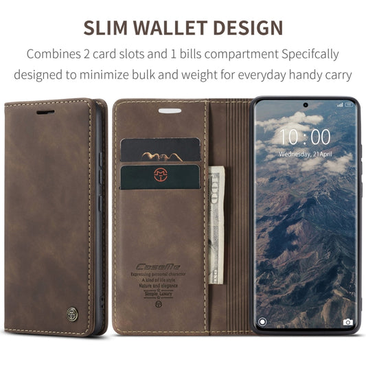 For Redmi Note 14 Pro 5G CaseMe 013 Multifunctional Horizontal Flip Leather Phone Case(Coffee) by CaseMe
