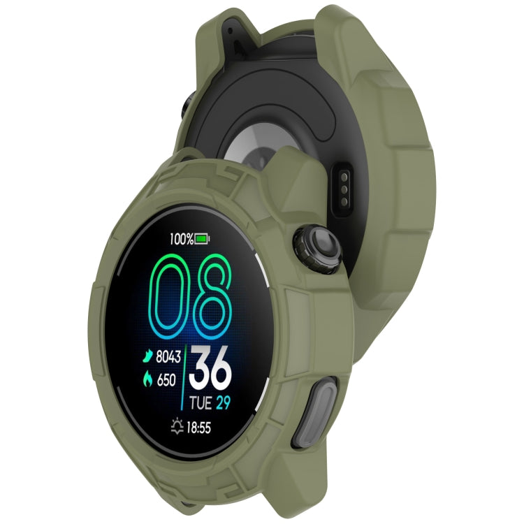For COROS Pace Pro Armor Hollow TPU Half Coverage Watch Protective Case(Jungle Green) - Watch Case by buy2fix | Online Shopping UK | buy2fix