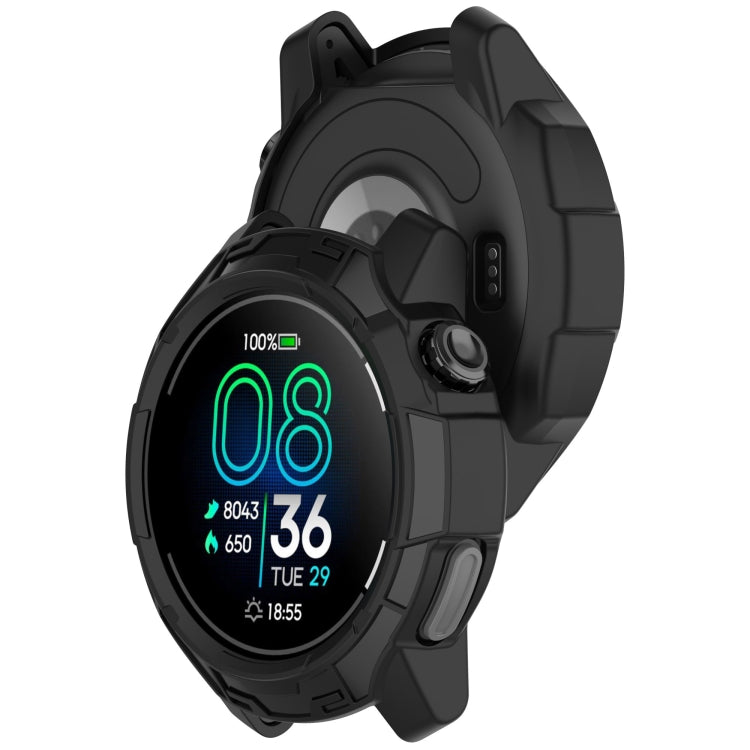 For COROS Pace Pro Armor Hollow TPU Half Coverage Watch Protective Case(Black) - Watch Case by buy2fix | Online Shopping UK | buy2fix