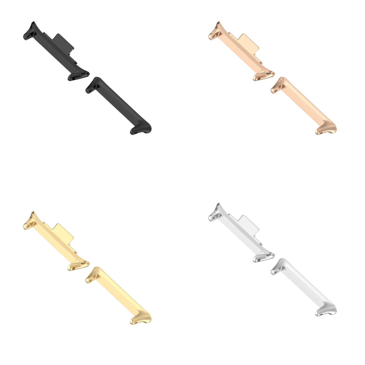 For Xiaomi Smart Band 9 Pro 1 Pair 20mm 316 Stainless Steel Metal Watch Band Connector(Silver) by buy2fix