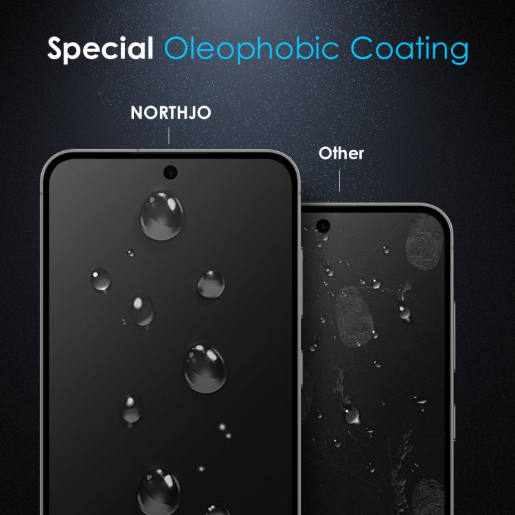 For Samsung Galaxy S22 5G NORTHJO A++ Screen Full Glue Silk Printing Tempered Glass Film, Support Fingerprint Unlock - Galaxy S22 5G Tempered Glass by NORTHJO | Online Shopping UK | buy2fix