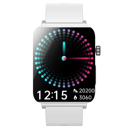 KS03 Pro 1.96 inch Color Screen Smart Watch, Support Bluetooth Call / Health Monitoring(Silver White) by buy2fix