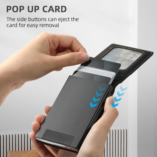 For Samsung Galaxy S25+ 5G Suteni H19 Litchi Texture 2-in-1 MagSafe Removable Card Case Back Phone Case(Brown) - Galaxy S25+ 5G Cases by Suteni | Online Shopping UK | buy2fix