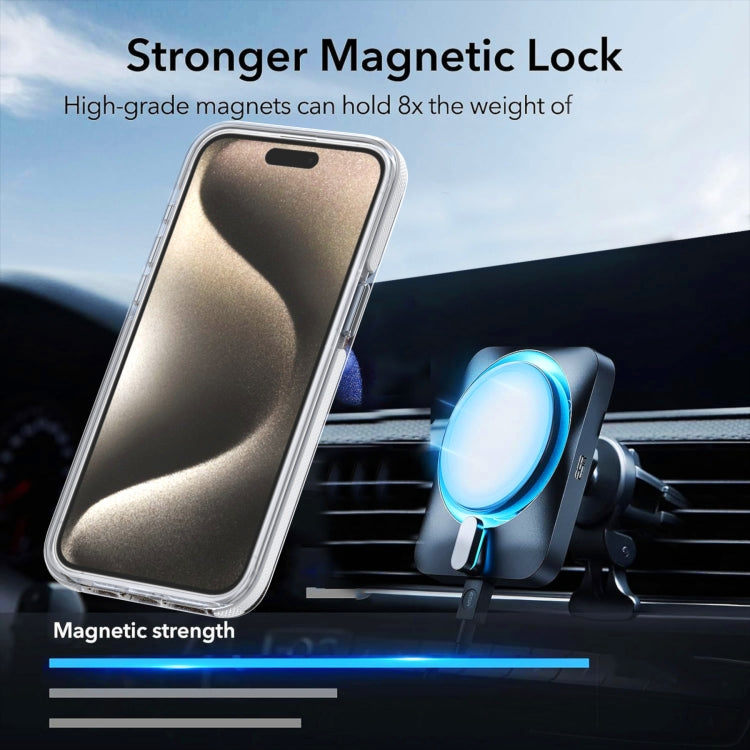 For iPhone 16e Dual-Color Gradient Discolor MagSafe Phone Case(Purple) - iPhone 16e Cases by buy2fix | Online Shopping UK | buy2fix