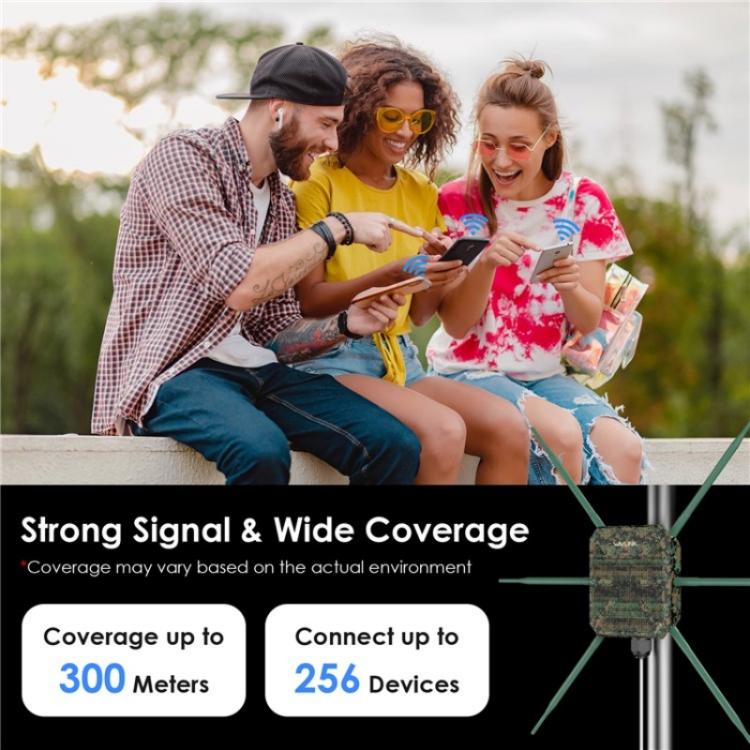 WAVLINK WN588HX3 AX3000 Outdoor WiFi Extender with 6 Antennas Dual Band WiFi Repeater, Plug:US Plug - Wireless Routers by WAVLINK | Online Shopping UK | buy2fix