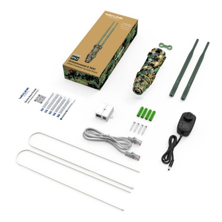 WAVLINK WN570HN2 Poe Weatherproof WiFi Extender 300Mbps High Power Outdoor Router, Plug:US Plug - Wireless Routers by WAVLINK | Online Shopping UK | buy2fix