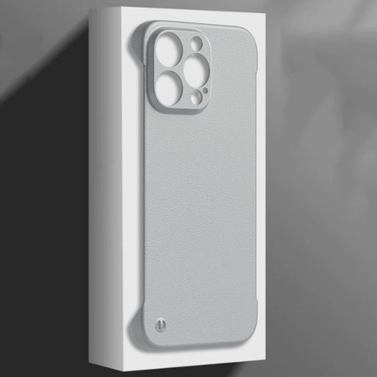 For iPhone 15 Pro Frameless Litchi Texture PC Phone Case(Orange) - iPhone 15 Pro Cases by buy2fix | Online Shopping UK | buy2fix