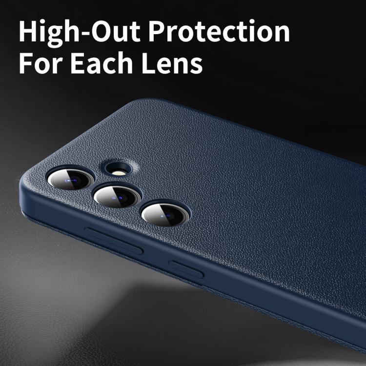 For Samsung Galaxy S24+ 5G Smart View Window Leather Phone Case with Card Slot(Blue) - Galaxy S24+ 5G Cases by buy2fix | Online Shopping UK | buy2fix