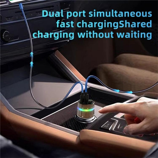 C74 Bluetooth 5.3 Car Charger PD 30W Fast Charging with Digital Display - Car Charger by buy2fix | Online Shopping UK | buy2fix