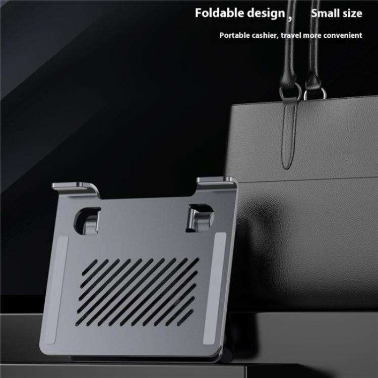 J26S Adjustable Foldable Desktop Tablet Alloy Steel Metal Stand(Silver) - Desktop Holder by buy2fix | Online Shopping UK | buy2fix