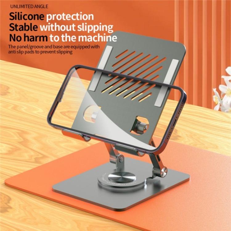 L8 2 in 1 360 Degree Rotating Foldable Desktop Phone Tablet Metal Cooling Holder - Desktop Holder by buy2fix | Online Shopping UK | buy2fix