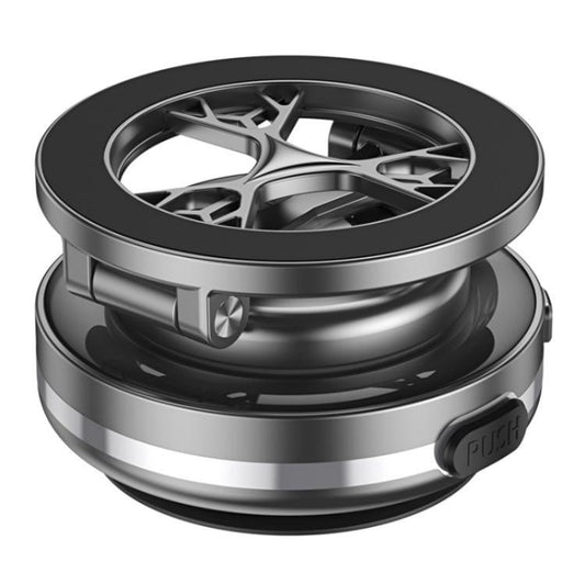 C6 Adjustable Folding Rotating Car Stand Vacuum Suction Cup Magnetic Phone Holder(Grey) - Wireless Charger Holders by buy2fix | Online Shopping UK | buy2fix