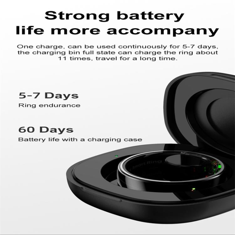 R08 SIZE 11 Smart Ring, Support Heart Rate / Blood Oxygen / Sleep / Multiple Sports Modes(Black) - Smart Rings / Smart Telephones by buy2fix | Online Shopping UK | buy2fix