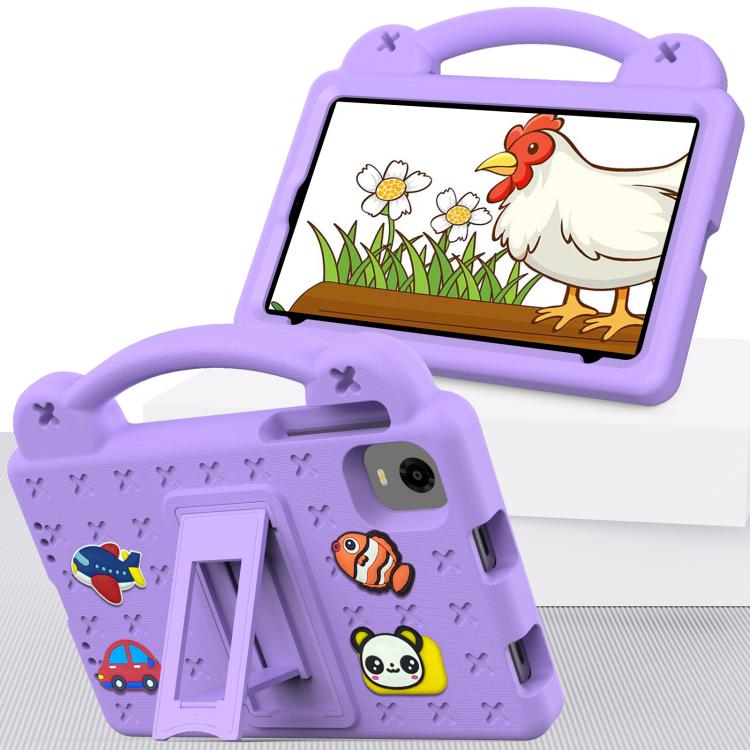 For Alldocube iPlay 60 Mini Pro Handle Kickstand Children EVA Shockproof Tablet Case(Light Purple) - CUBE by buy2fix | Online Shopping UK | buy2fix