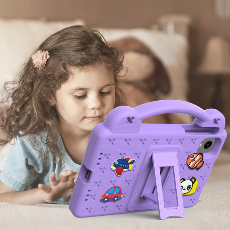 For Alldocube iPlay 60 Mini Pro Handle Kickstand Children EVA Shockproof Tablet Case(Light Purple) - CUBE by buy2fix | Online Shopping UK | buy2fix