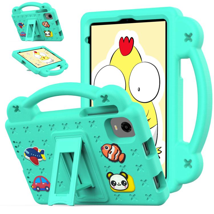 For Alldocube iPlay 60 Mini Turbo 2024 Handle Kickstand Children EVA Shockproof Tablet Case(Mint Green) - CUBE by buy2fix | Online Shopping UK | buy2fix