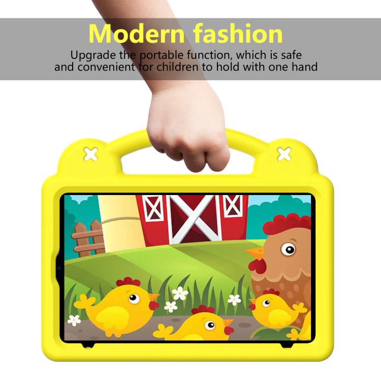 For Alldocube iPlay 60 Mini Turbo 2024 Handle Kickstand Children EVA Shockproof Tablet Case(Yellow) - CUBE by buy2fix | Online Shopping UK | buy2fix