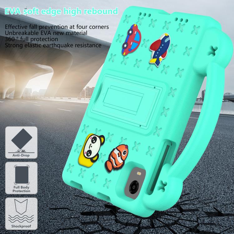 For Alldocube iPlay 50 Mini Pro 2023 8.4 Handle Kickstand Children EVA Shockproof Tablet Case(Mint Green) - CUBE by buy2fix | Online Shopping UK | buy2fix