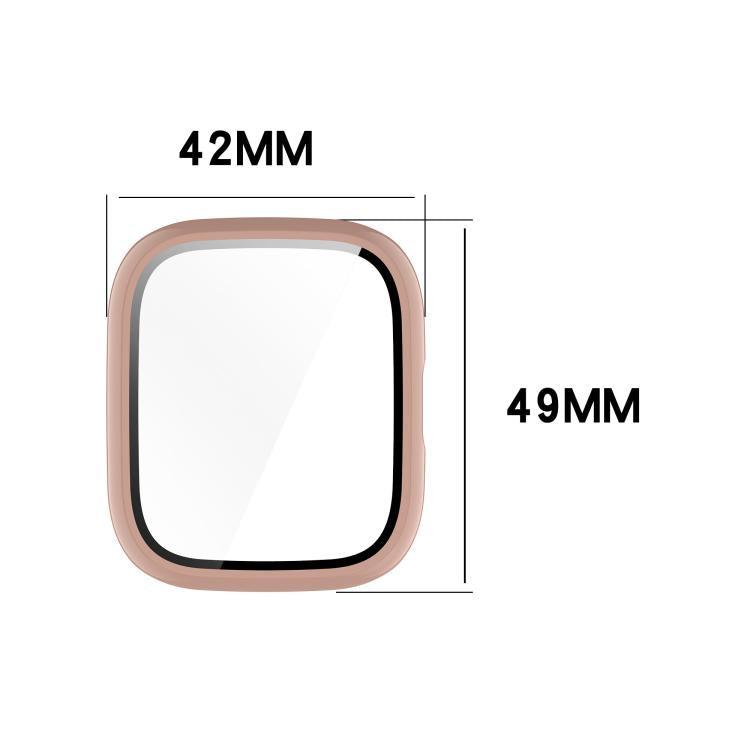 For Lexin Watch 3 Tempered Film Integrated PC Watch Protective Case(Ivory White) - Watch Case by buy2fix | Online Shopping UK | buy2fix