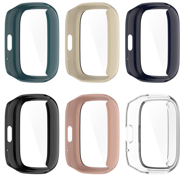 For Lexin Watch 3 Tempered Film Integrated PC Watch Protective Case(Ivory White) - Watch Case by buy2fix | Online Shopping UK | buy2fix