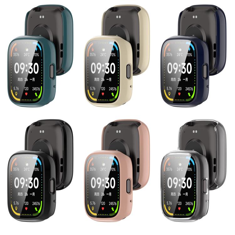 For Lexin Watch 3 Tempered Film Integrated PC Watch Protective Case(Ink Blue) - Watch Case by buy2fix | Online Shopping UK | buy2fix