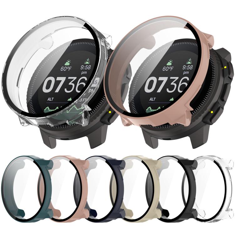 For Suunto Vertical Tempered Film Integrated PC Watch Protective Case(Cherry Pink) - Watch Case by buy2fix | Online Shopping UK | buy2fix