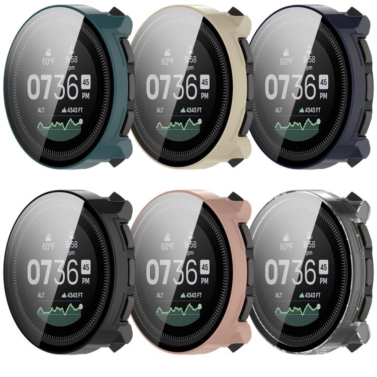 For Suunto Vertical Tempered Film Integrated PC Watch Protective Case(Cherry Pink) - Watch Case by buy2fix | Online Shopping UK | buy2fix