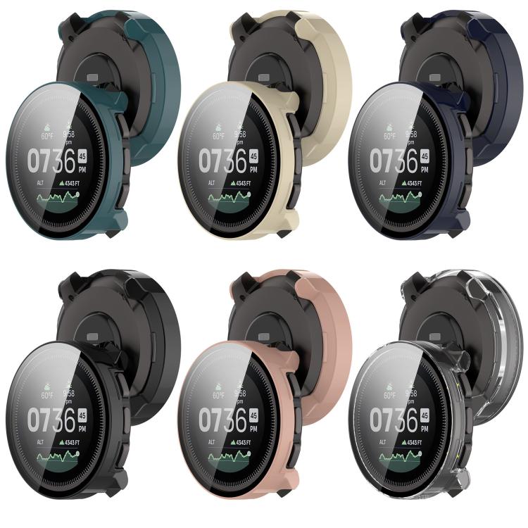 For Suunto Vertical Tempered Film Integrated PC Watch Protective Case(Cherry Pink) - Watch Case by buy2fix | Online Shopping UK | buy2fix