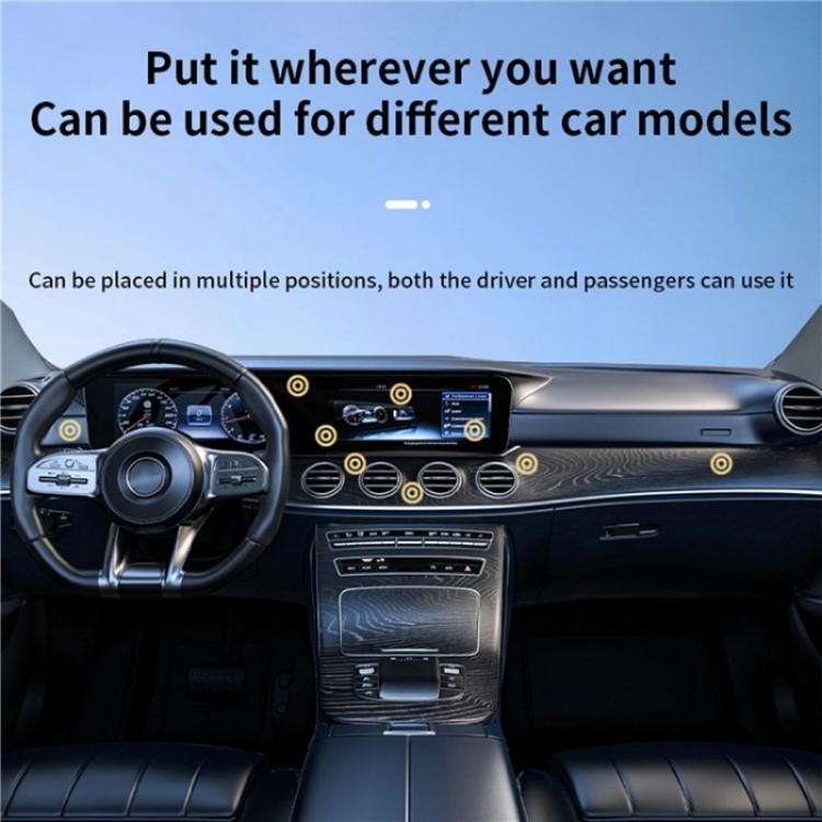 X9C Wireless Charging Navigation Stand Car Magnetic Suction Vacuum Phone Holder(Black) - Wireless Charger Holders by buy2fix | Online Shopping UK | buy2fix