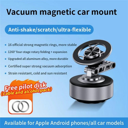 X91 360 Degree Rotation Navigation Stand Car Dashboard Magnetic Phone Mount Holder(Tarnish) - Universal Car Holders by buy2fix | Online Shopping UK | buy2fix