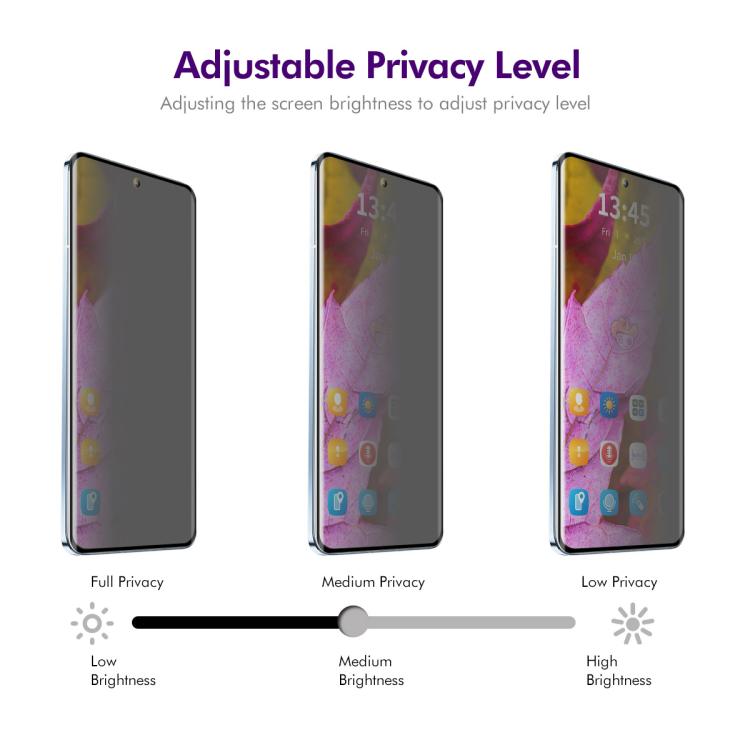 For vivo S20 Pro / X200 ENKAY Hat-Prince Easy Install Heat Bending Privacy Screen Tempered Glass Film - X200 Tempered Glass by ENKAY | Online Shopping UK | buy2fix