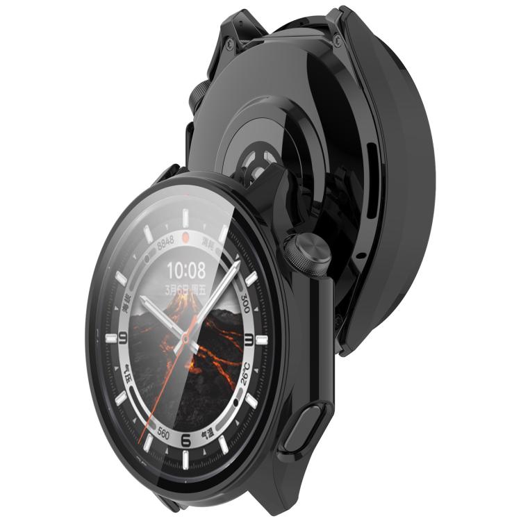 For OPPO Watch X2 Tempered Film Integrated PC Watch Protective Case(Black) - Watch Case by buy2fix | Online Shopping UK | buy2fix