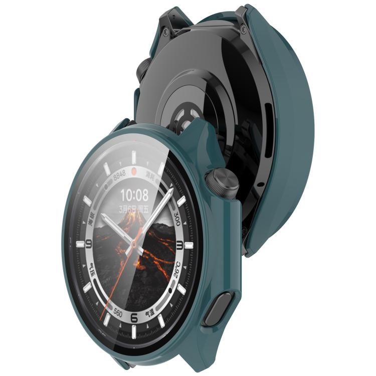 For OPPO Watch X2 Tempered Film Integrated PC Watch Protective Case(Pine Green) - Watch Case by buy2fix | Online Shopping UK | buy2fix
