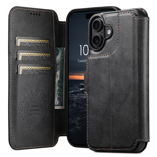 For iPhone 17 Suteni Q05 2-in-1 Multi-function Detachable Wallet MagSafe Phone Case(Black) - iPhone 17 Cases by Suteni | Online Shopping UK | buy2fix