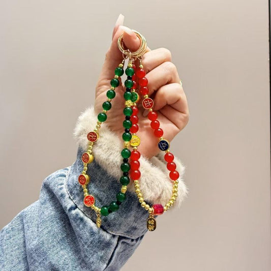 Ping An Festive Phone Chain(Red) - Lanyards & Wrist Straps by buy2fix | Online Shopping UK | buy2fix