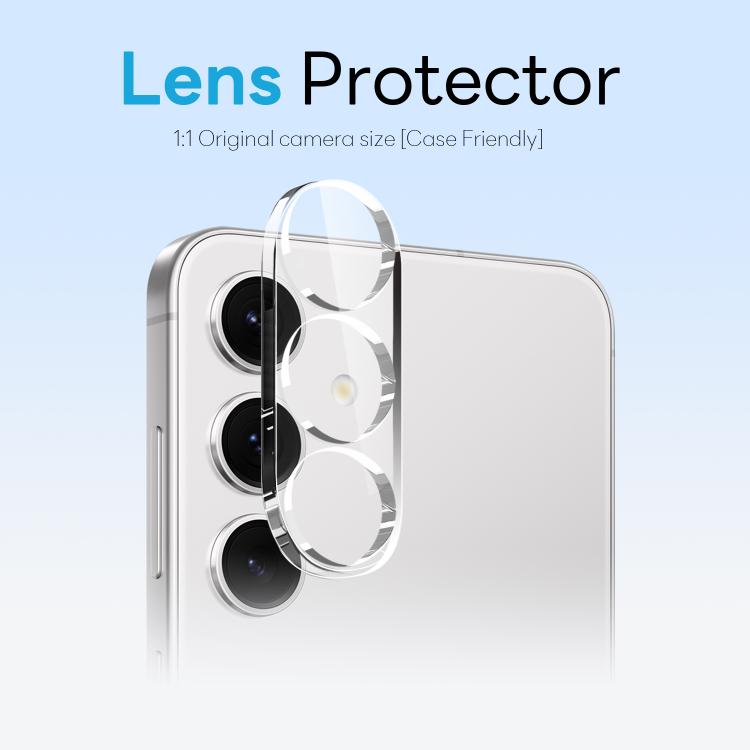 For Samsung Galaxy S24 5G NORTHJO 3 in 1 Clear Phone Case with Screen Protector Lens Film - Galaxy S24 5G Cases by NORTHJO | Online Shopping UK | buy2fix