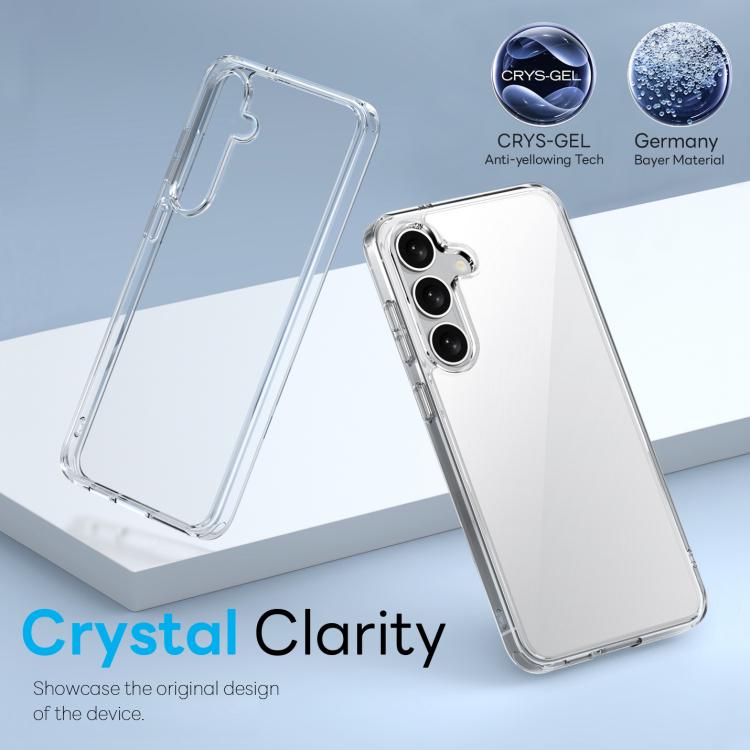 For Samsung Galaxy S24+ 5G NORTHJO 3 in 1 Clear Phone Case with Screen Protector Lens Film - Galaxy S24+ 5G Cases by NORTHJO | Online Shopping UK | buy2fix