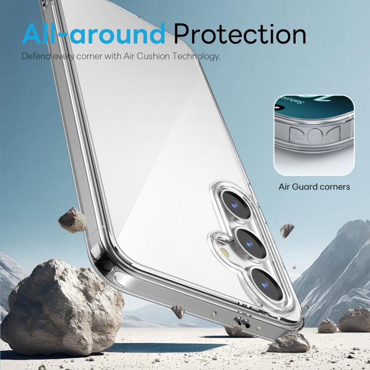 For Samsung Galaxy S24+ 5G NORTHJO 3 in 1 Clear Phone Case with Screen Protector Lens Film - Galaxy S24+ 5G Cases by NORTHJO | Online Shopping UK | buy2fix