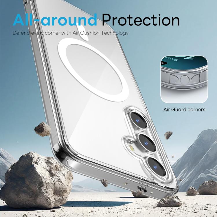 For Samsung Galaxy S24+ 5G NORTHJO 2 in 1 PC MagSafe Magnetic Phone Case with Screen Film(Clear) - Galaxy S24+ 5G Cases by NORTHJO | Online Shopping UK | buy2fix