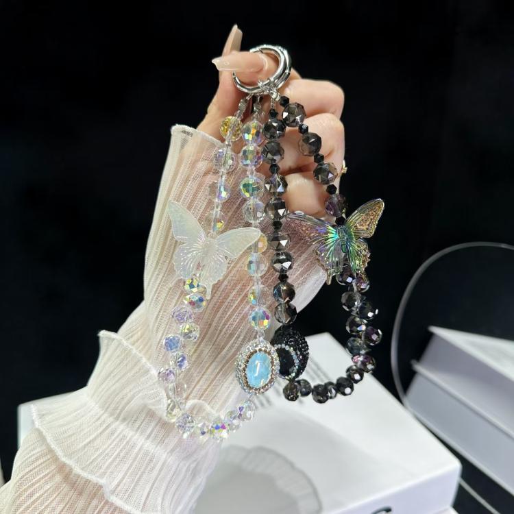 Heavy Industry Diamond-Rncrusted Sparkle Retro Phone Chain(White) - Lanyards & Wrist Straps by buy2fix | Online Shopping UK | buy2fix