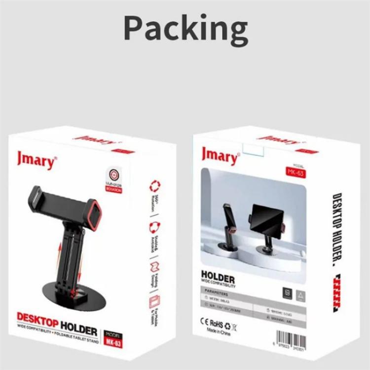 JMARY MK63 Foldable 360 Degree Rotating Base Desktop Phone Tablet Holder - Stand by Jmary | Online Shopping UK | buy2fix