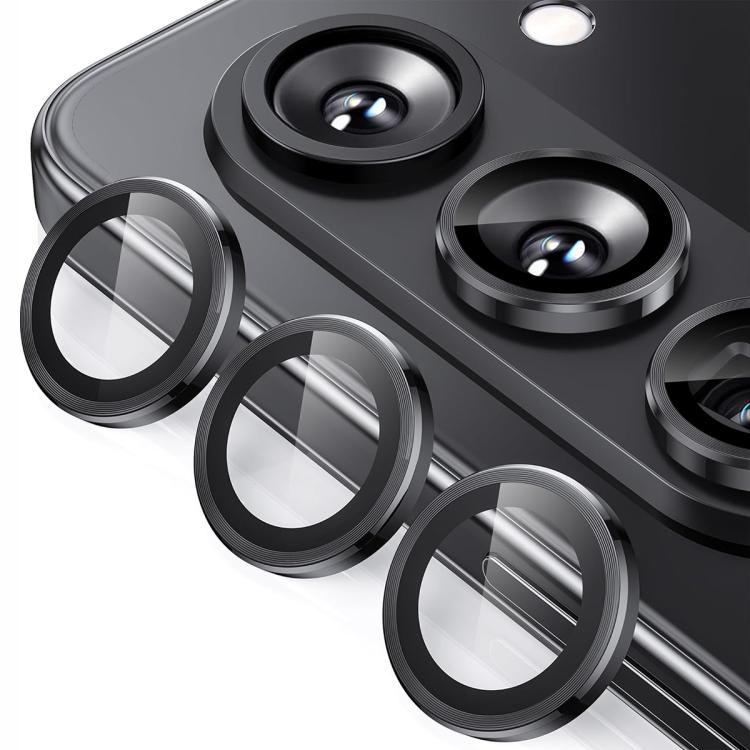 For Samsung Galaxy Z Fold7 ENKAY Hat-Prince 9H Rear Camera Lens Aluminium Alloy Tempered Glass Film(Black) - Galaxy Z Fold7 5G Tempered Glass by ENKAY | Online Shopping UK | buy2fix
