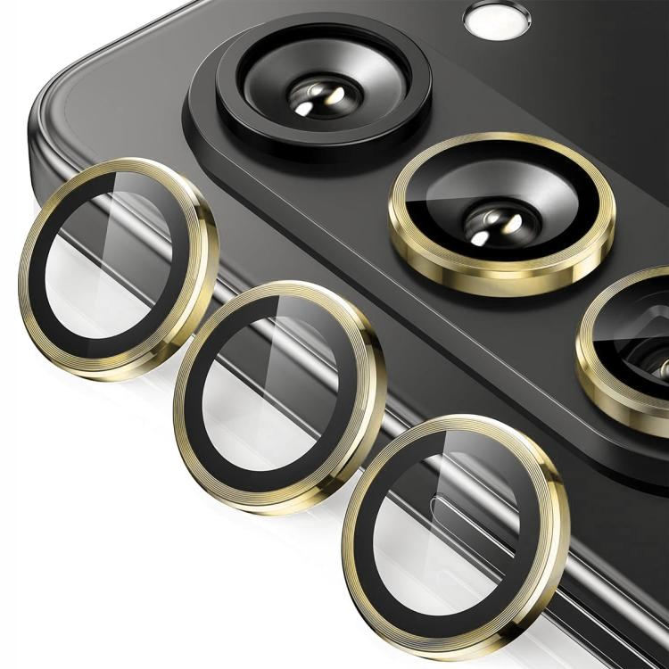 For Samsung Galaxy Z Fold7 ENKAY Hat-Prince 9H Rear Camera Lens Aluminium Alloy Tempered Glass Film(Gold) - Galaxy Z Fold7 5G Tempered Glass by ENKAY | Online Shopping UK | buy2fix