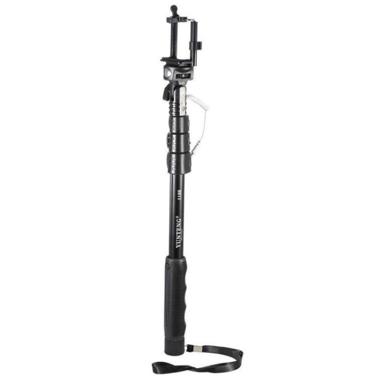 YUNTENG 1188 Retractable 3.5mm Wired Selfie Stick Monopod - Selfie Sticks by YUNTENG | Online Shopping UK | buy2fix