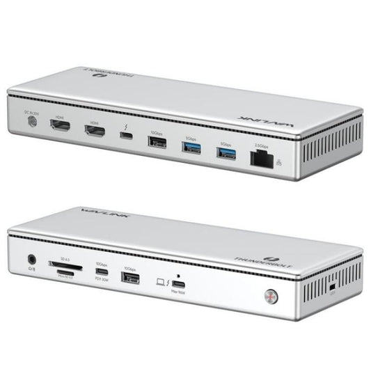 WAVLINK UTD45 96W Charging 8K / 4K Display Thunderbolt 4 Docking Station 13-in-1 Hub(UK Plug) - HUB with Lan adapter by WAVLINK | Online Shopping UK | buy2fix