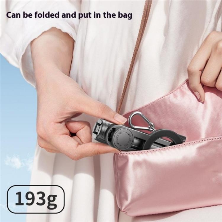 P15-C 2 In 1 Portable Magnetic Tripod Phone Holder Telescopic Selfie Stick with Keyring(Black) - Selfie Sticks by buy2fix | Online Shopping UK | buy2fix