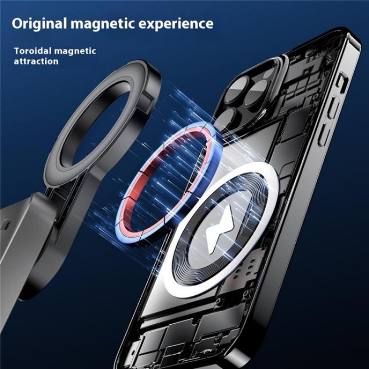 P15-C 2 In 1 Portable Magnetic Tripod Phone Holder Telescopic Selfie Stick with Keyring(Black) - Selfie Sticks by buy2fix | Online Shopping UK | buy2fix